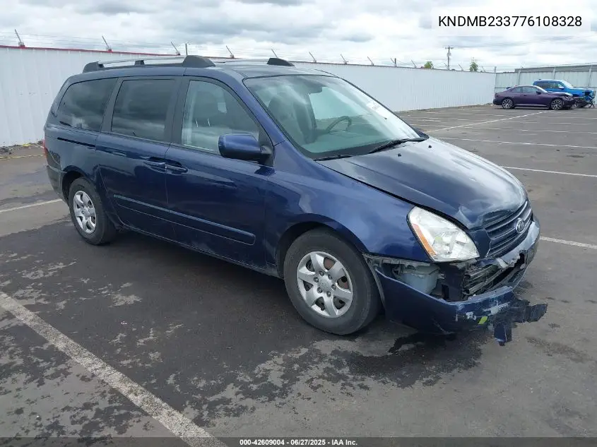 2007 Kia Sedona Lx VIN: KNDMB233776108328 Lot: 42609004