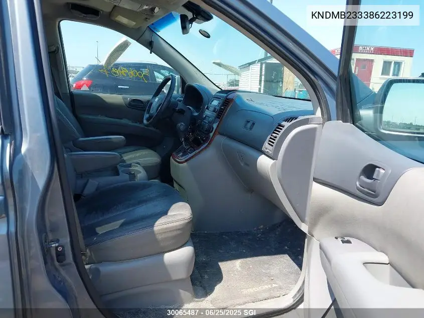 2008 Kia Sedona Ex/Lx VIN: KNDMB233386223199 Lot: 30065487