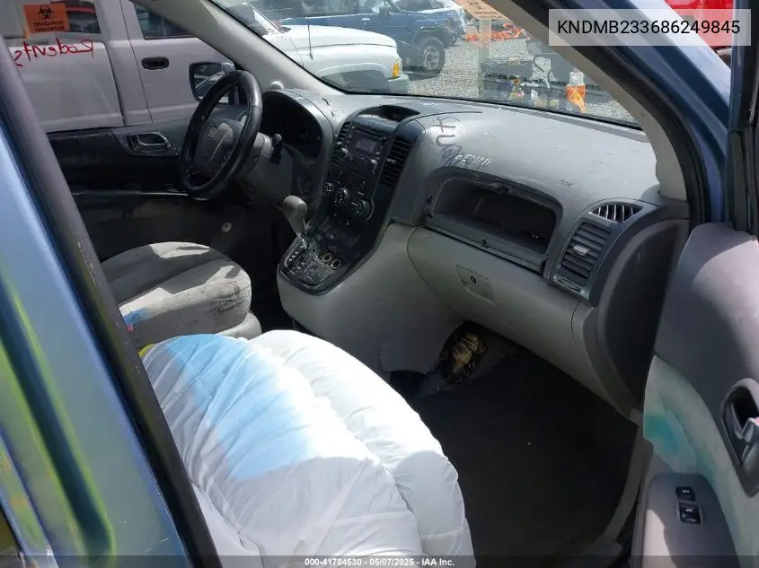 2008 Kia Sedona Lx VIN: KNDMB233686249845 Lot: 41784530