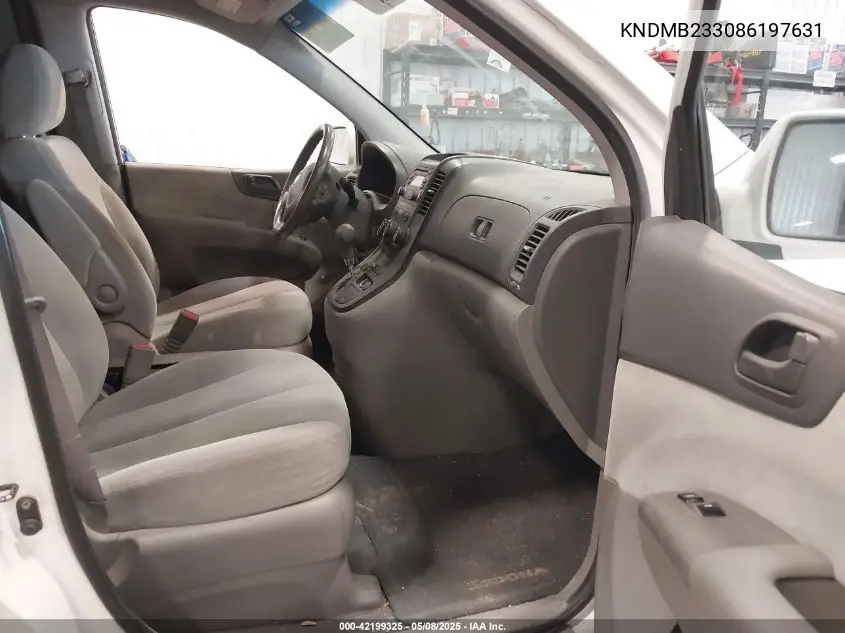 2008 Kia Sedona Lx VIN: KNDMB233086197631 Lot: 42199325