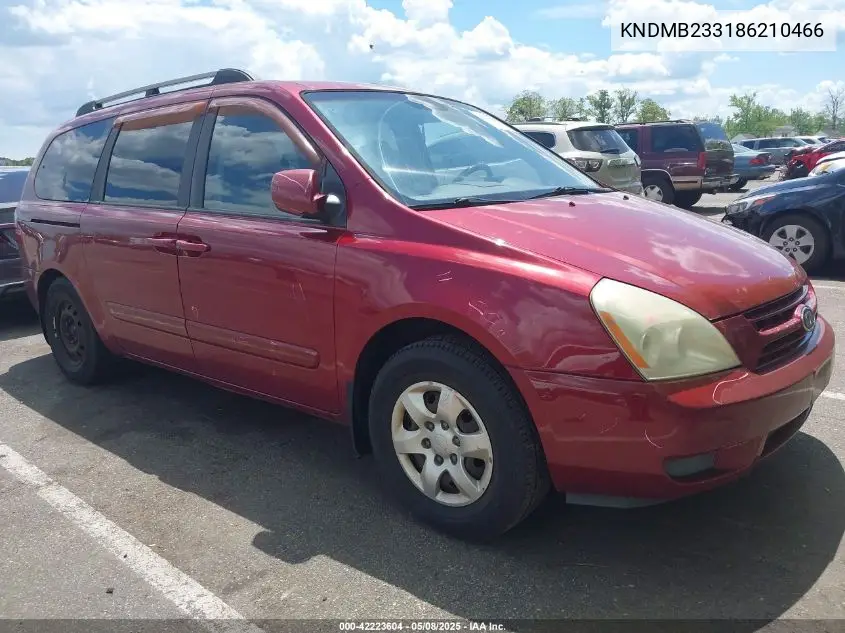 2008 Kia Sedona Lx VIN: KNDMB233186210466 Lot: 42223604