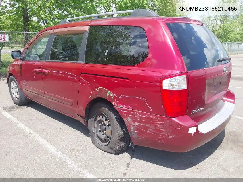 2008 Kia Sedona Lx VIN: KNDMB233186210466 Lot: 42223604