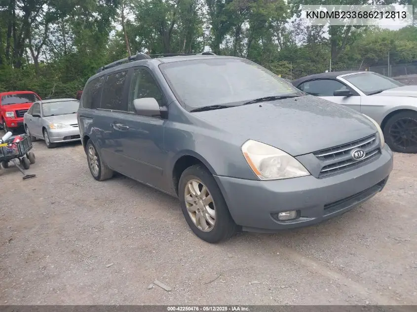 2008 Kia Sedona Ex VIN: KNDMB233686212813 Lot: 42250476