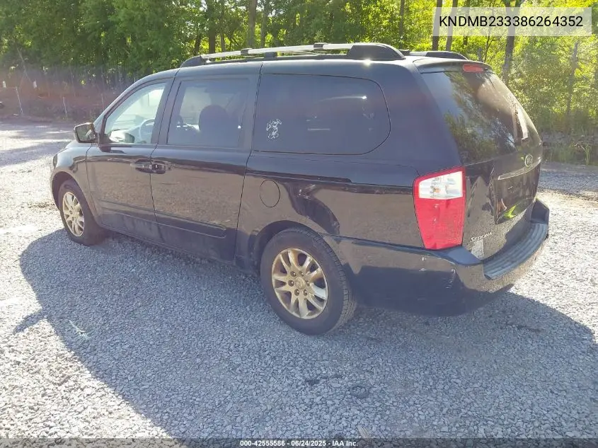 2008 Kia Sedona Ex VIN: KNDMB233386264352 Lot: 42555586
