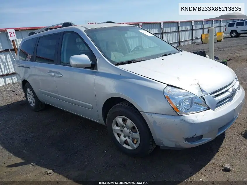 2008 Kia Sedona Lx VIN: KNDMB233X86213835 Lot: 42562014