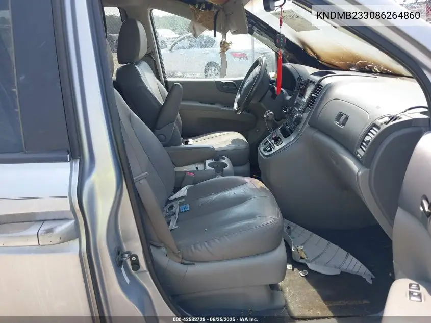 2008 Kia Sedona Ex VIN: KNDMB233086264860 Lot: 42582729