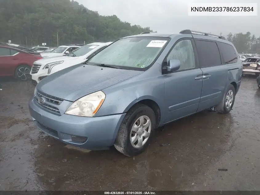 2008 Kia Sedona Ex/Lx VIN: KNDMB233786237834 Lot: 42632020