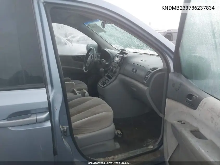 2008 Kia Sedona Ex/Lx VIN: KNDMB233786237834 Lot: 42632020