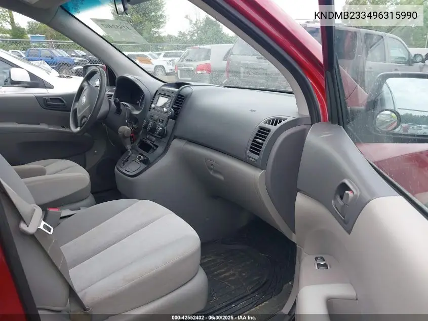 2009 Kia Sedona Lx VIN: KNDMB233496315990 Lot: 42552402
