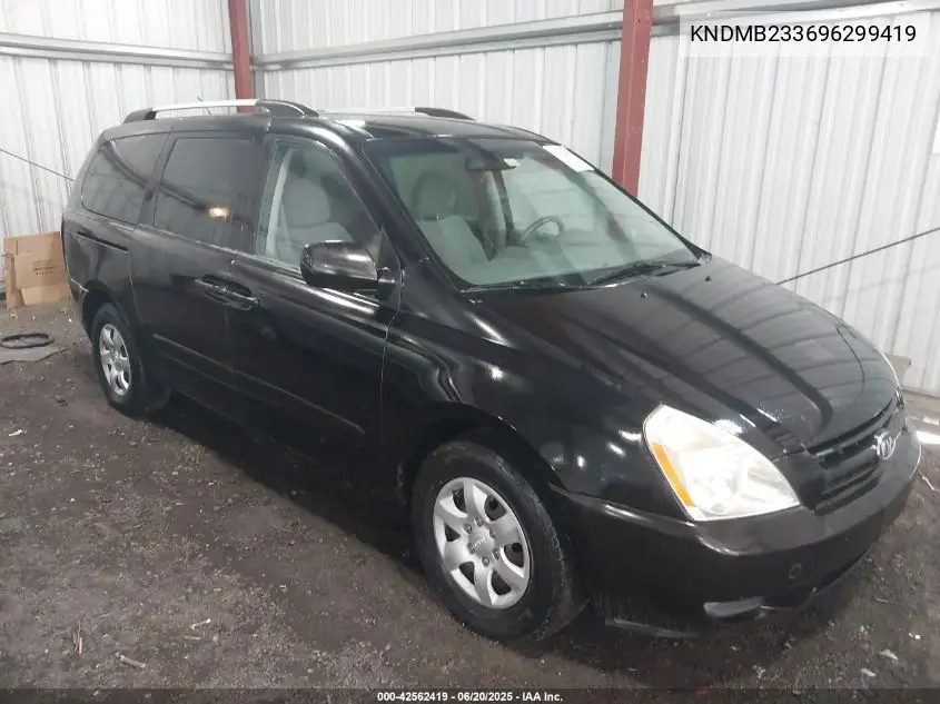 2009 Kia Sedona Lx VIN: KNDMB233696299419 Lot: 42562419