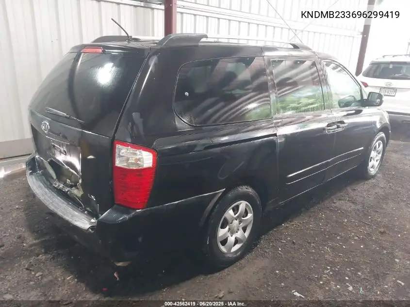 2009 Kia Sedona Lx VIN: KNDMB233696299419 Lot: 42562419
