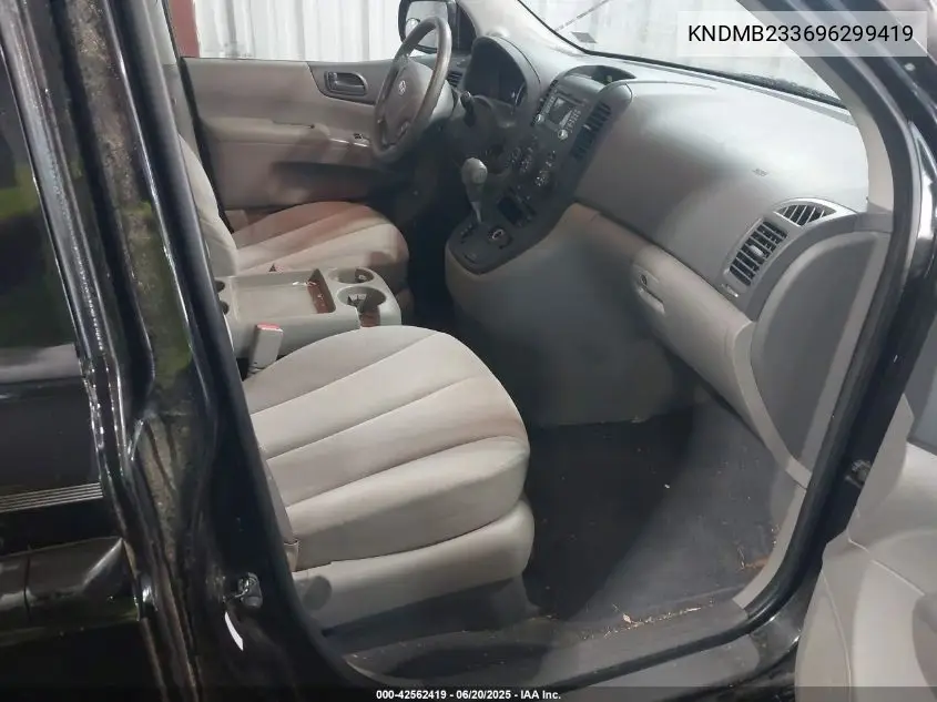 2009 Kia Sedona Lx VIN: KNDMB233696299419 Lot: 42562419