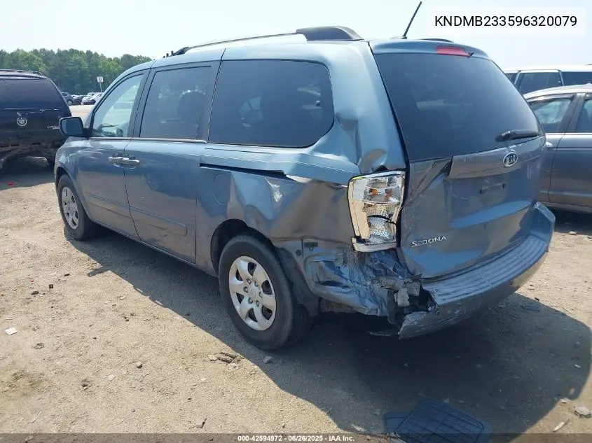 2009 Kia Sedona Lx VIN: KNDMB233596320079 Lot: 42594972