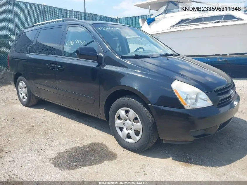 2009 Kia Sedona Lx VIN: KNDMB233596311348 Lot: 42699109