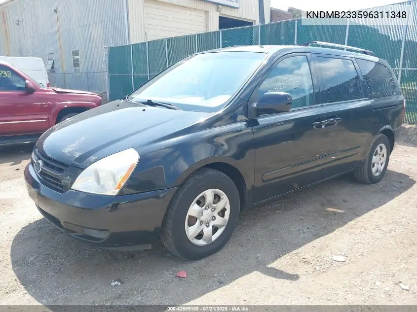 2009 Kia Sedona Lx VIN: KNDMB233596311348 Lot: 42699109