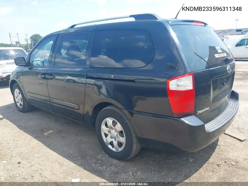2009 Kia Sedona Lx VIN: KNDMB233596311348 Lot: 42699109