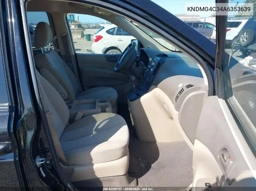 2010 Kia Sedona Lx VIN: KNDMG4C34A6353639 Lot: 42200137