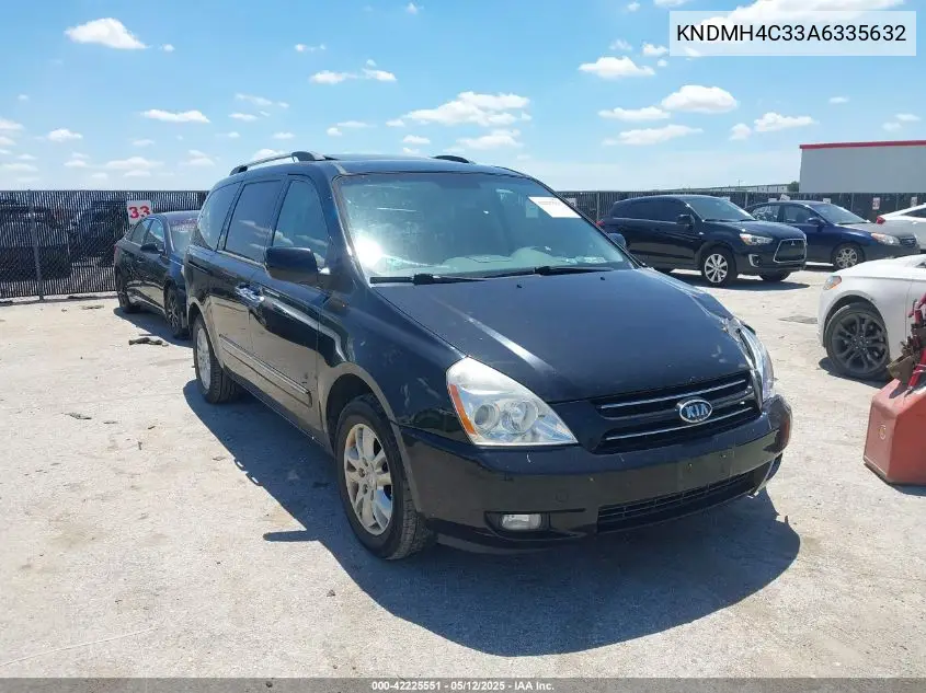 2010 Kia Sedona Ex VIN: KNDMH4C33A6335632 Lot: 42225551