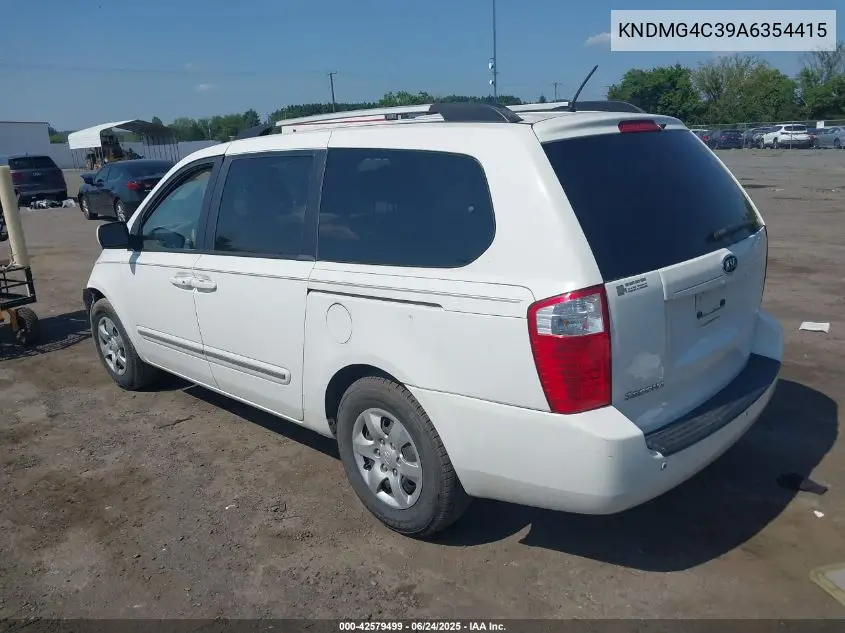 2010 Kia Sedona Lx VIN: KNDMG4C39A6354415 Lot: 42579499