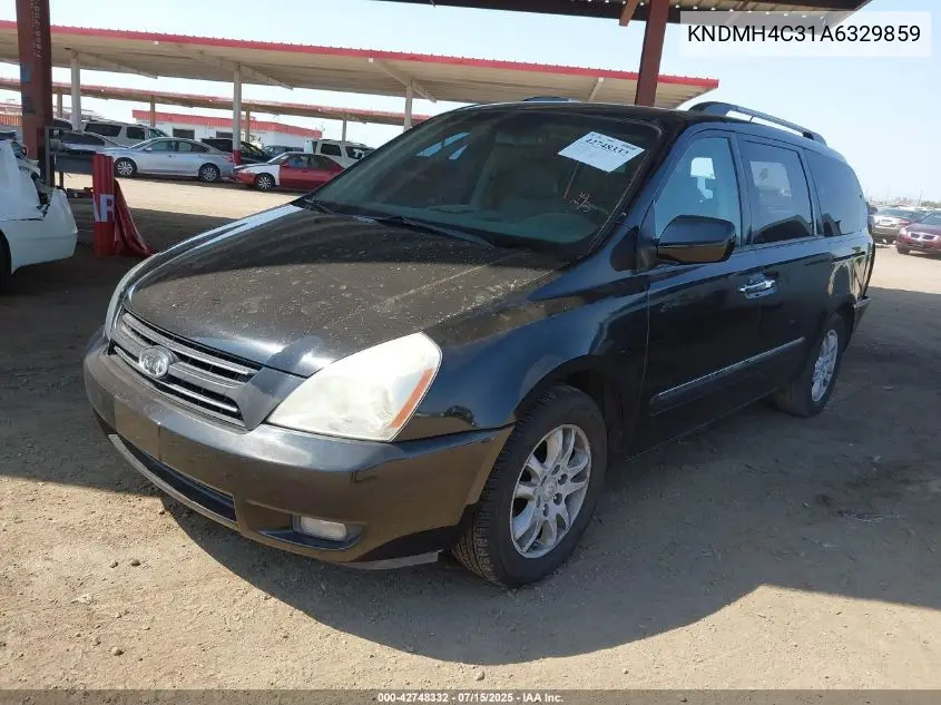 2010 Kia Sedona Ex VIN: KNDMH4C31A6329859 Lot: 42748332