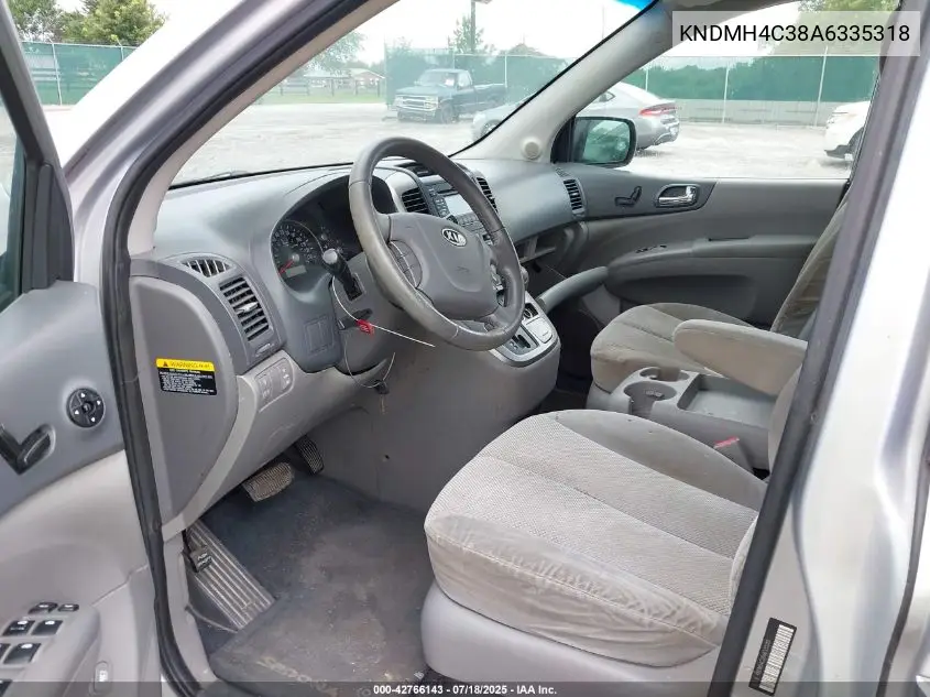 2010 Kia Sedona Ex VIN: KNDMH4C38A6335318 Lot: 42766143