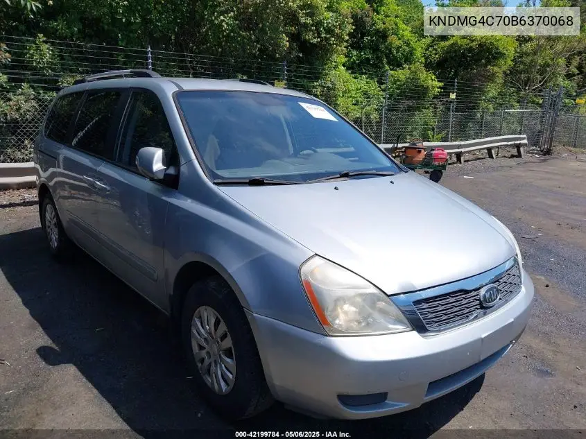 2011 Kia Sedona Lx VIN: KNDMG4C70B6370068 Lot: 42199784