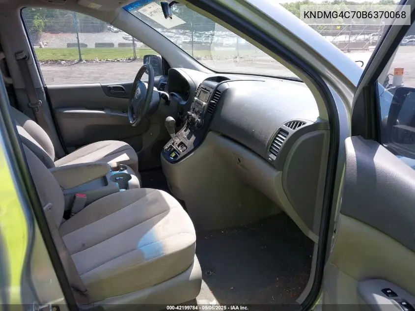 2011 Kia Sedona Lx VIN: KNDMG4C70B6370068 Lot: 42199784