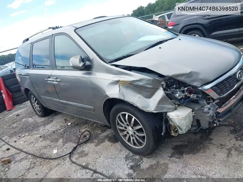 2011 Kia Sedona Ex VIN: KNDMH4C74B6398520 Lot: 42505737