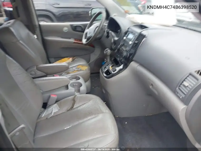2011 Kia Sedona Ex VIN: KNDMH4C74B6398520 Lot: 42505737