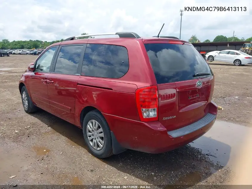 2011 Kia Sedona Lx VIN: KNDMG4C79B6413113 Lot: 42518545