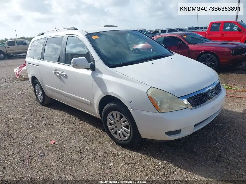 2011 Kia Sedona Lx VIN: KNDMG4C73B6363891 Lot: 42532064