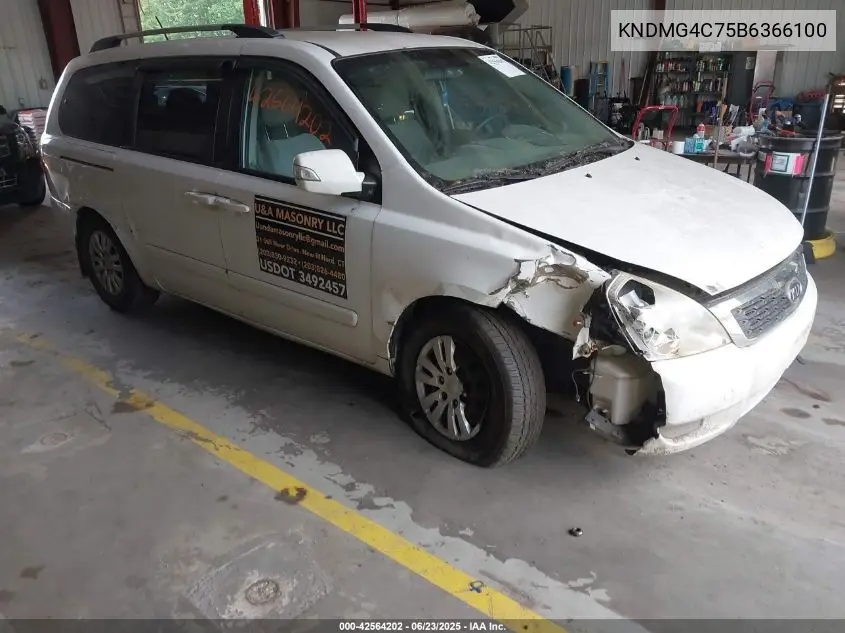 2011 Kia Sedona Lx VIN: KNDMG4C75B6366100 Lot: 42564202