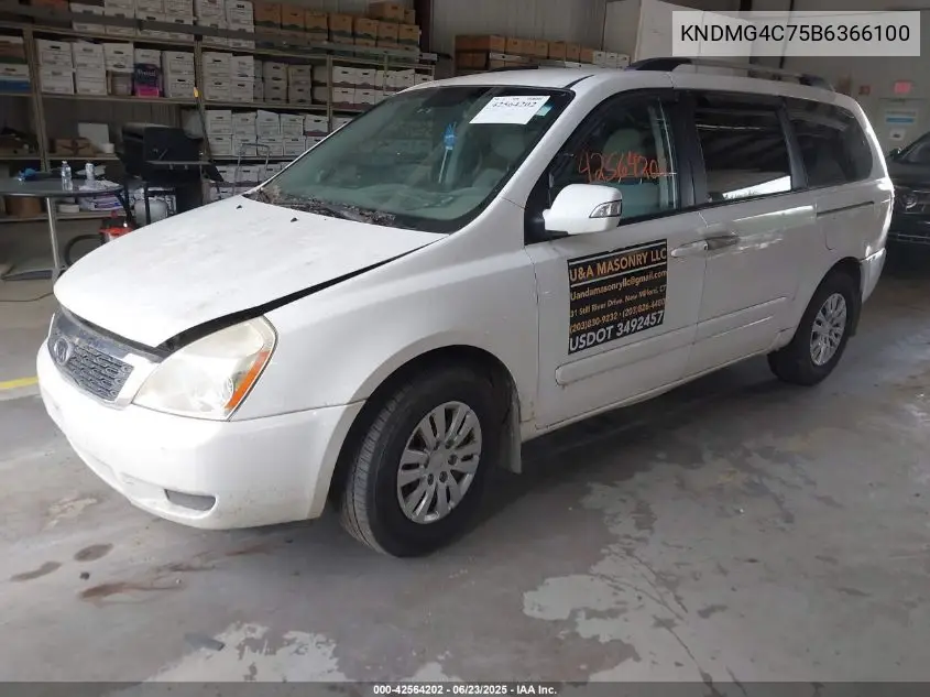 2011 Kia Sedona Lx VIN: KNDMG4C75B6366100 Lot: 42564202