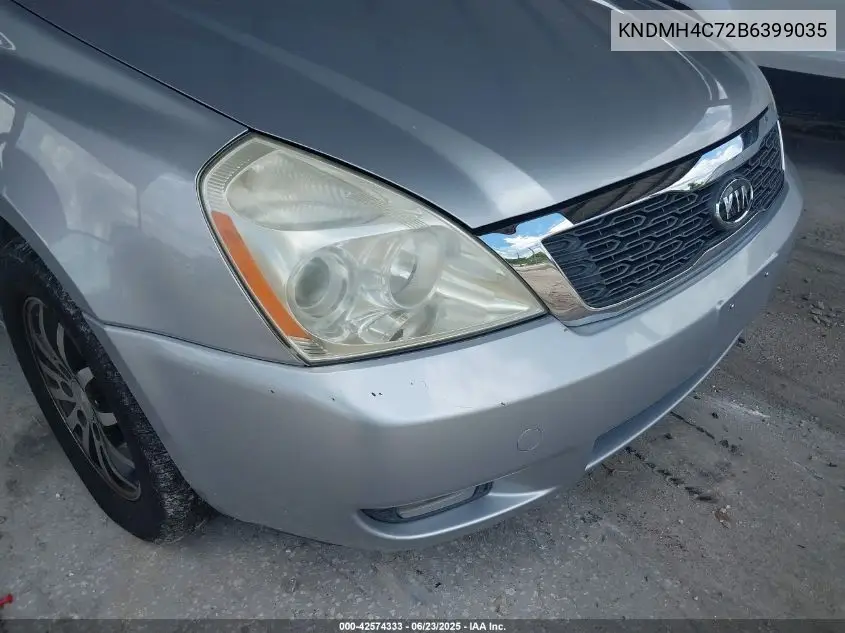 2011 Kia Sedona Ex VIN: KNDMH4C72B6399035 Lot: 42574333