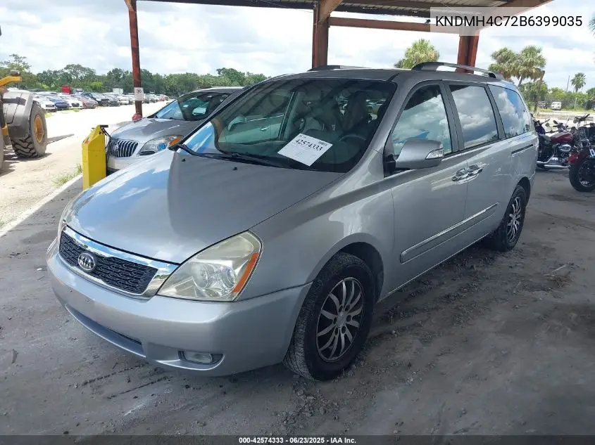 2011 Kia Sedona Ex VIN: KNDMH4C72B6399035 Lot: 42574333