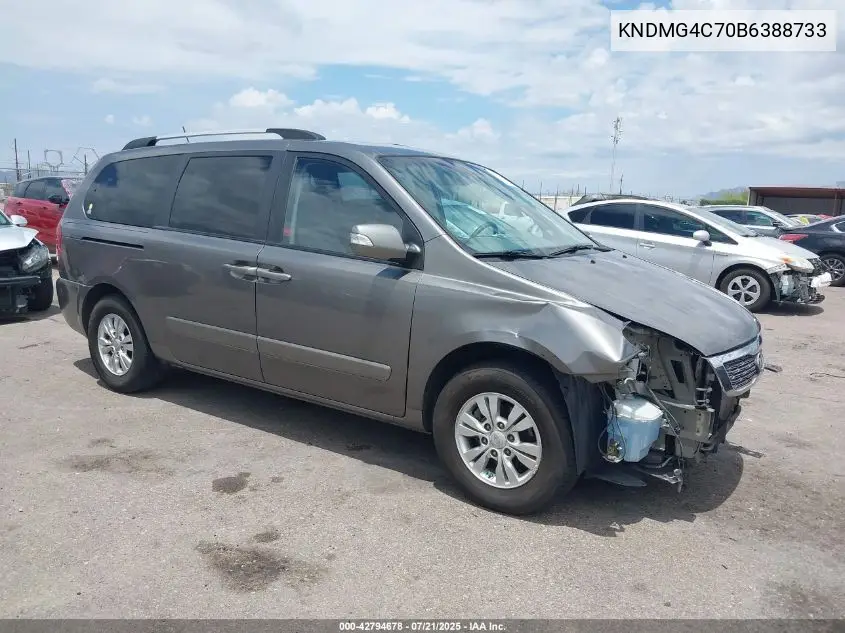 2011 Kia Sedona Lx VIN: KNDMG4C70B6388733 Lot: 42794678