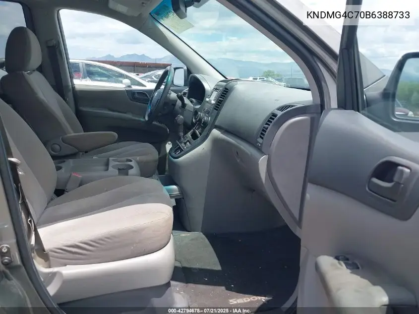 2011 Kia Sedona Lx VIN: KNDMG4C70B6388733 Lot: 42794678