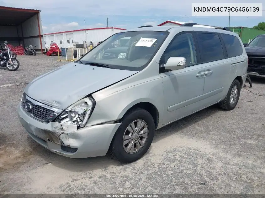 2012 Kia Sedona Lx VIN: KNDMG4C79C6456139 Lot: 42227095