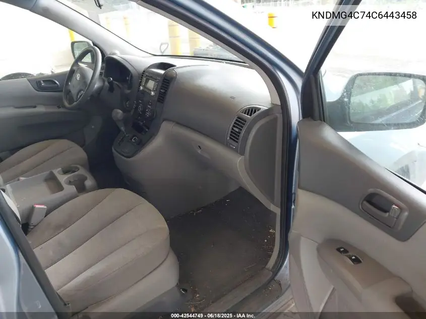 2012 Kia Sedona Lx VIN: KNDMG4C74C6443458 Lot: 42544749