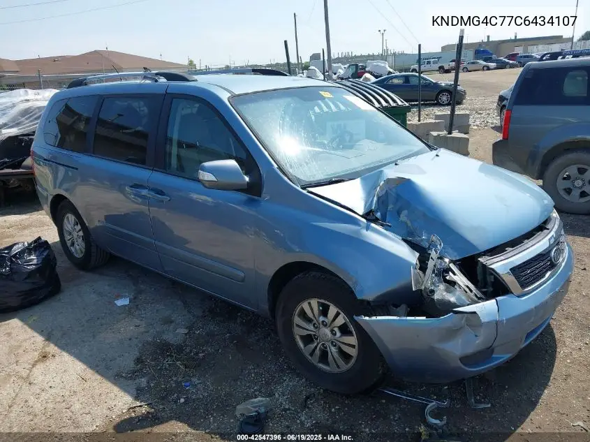 2012 Kia Sedona Lx VIN: KNDMG4C77C6434107 Lot: 42547396