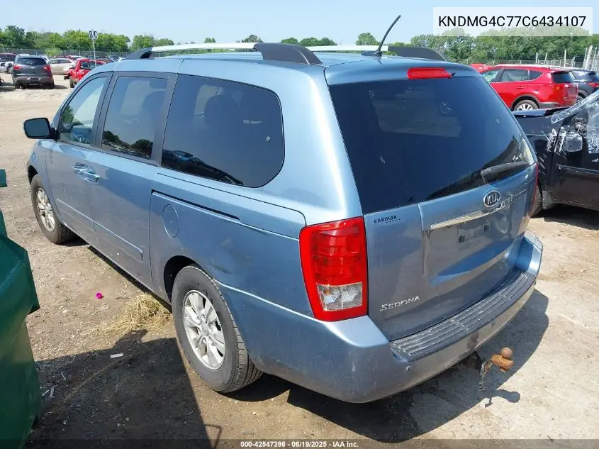 2012 Kia Sedona Lx VIN: KNDMG4C77C6434107 Lot: 42547396