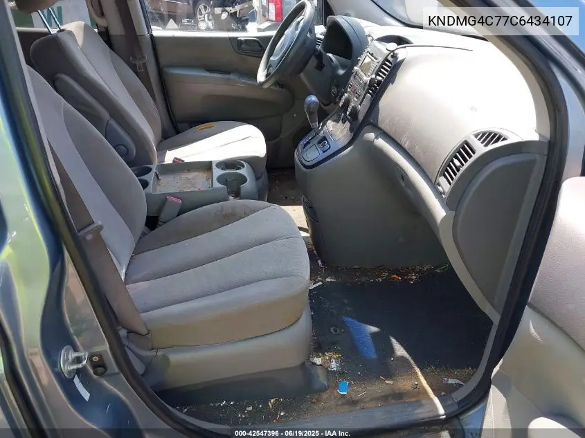 2012 Kia Sedona Lx VIN: KNDMG4C77C6434107 Lot: 42547396