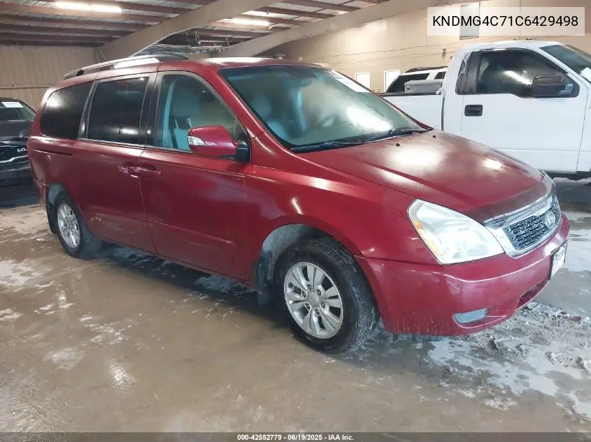 2012 Kia Sedona Lx VIN: KNDMG4C71C6429498 Lot: 42552779