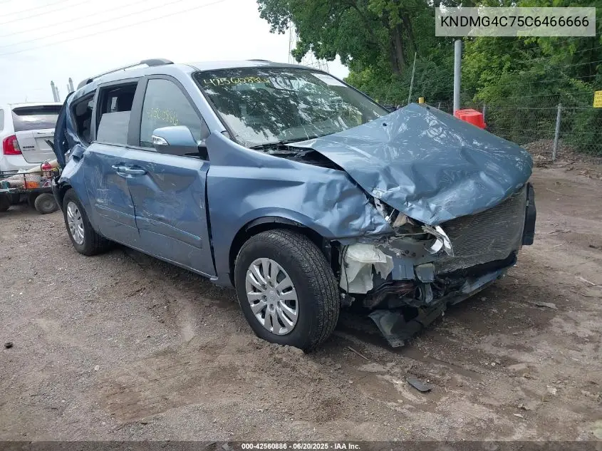 2012 Kia Sedona Lx VIN: KNDMG4C75C6466666 Lot: 42560886