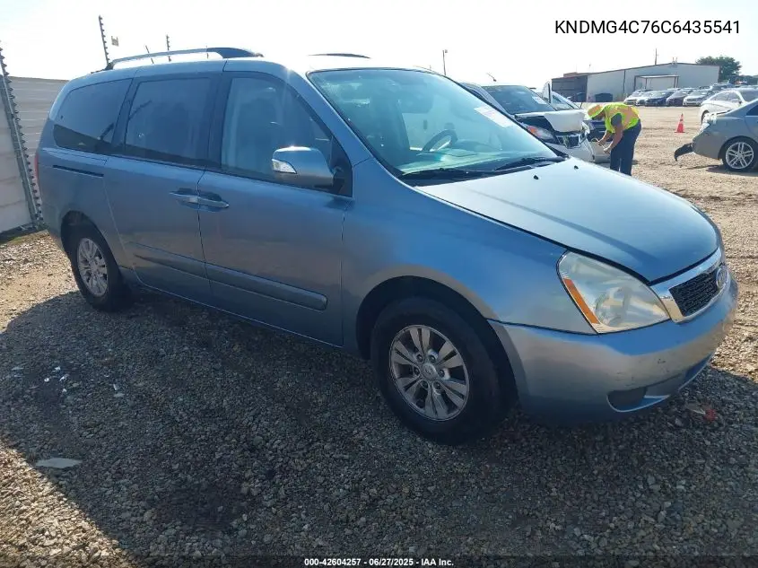 2012 Kia Sedona Lx VIN: KNDMG4C76C6435541 Lot: 42604257