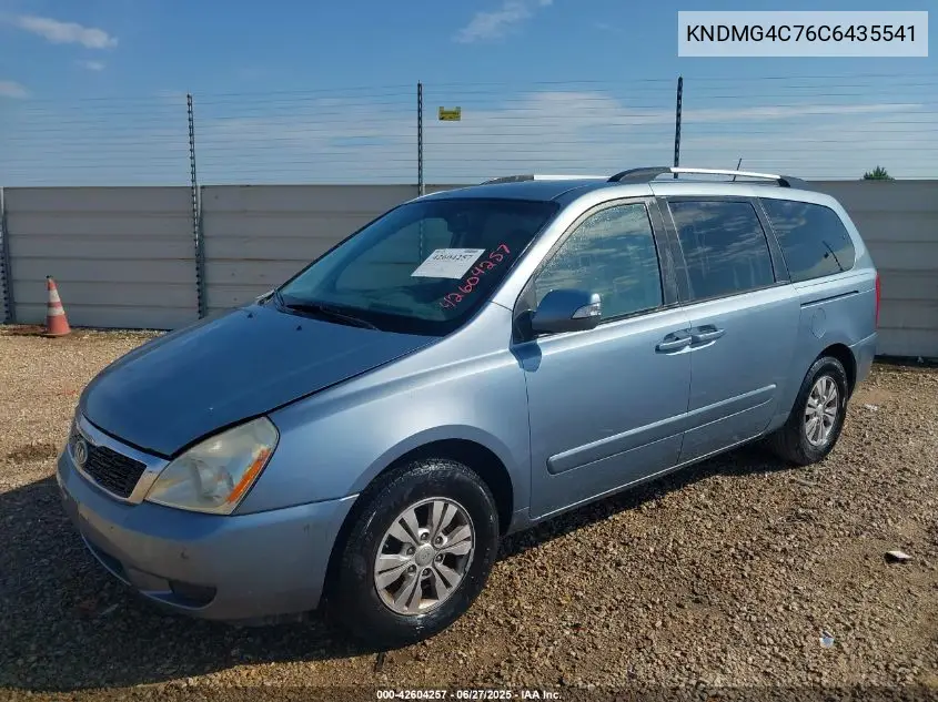 2012 Kia Sedona Lx VIN: KNDMG4C76C6435541 Lot: 42604257