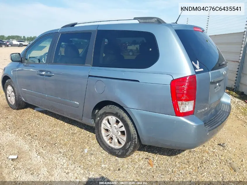 2012 Kia Sedona Lx VIN: KNDMG4C76C6435541 Lot: 42604257