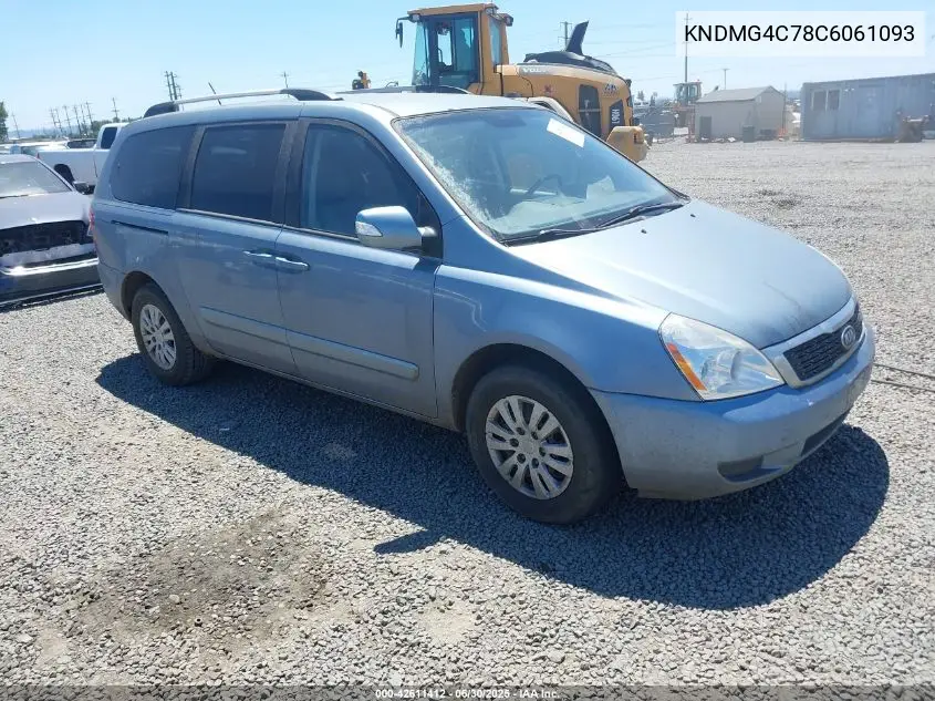 2012 Kia Sedona Lx VIN: KNDMG4C78C6061093 Lot: 42611412