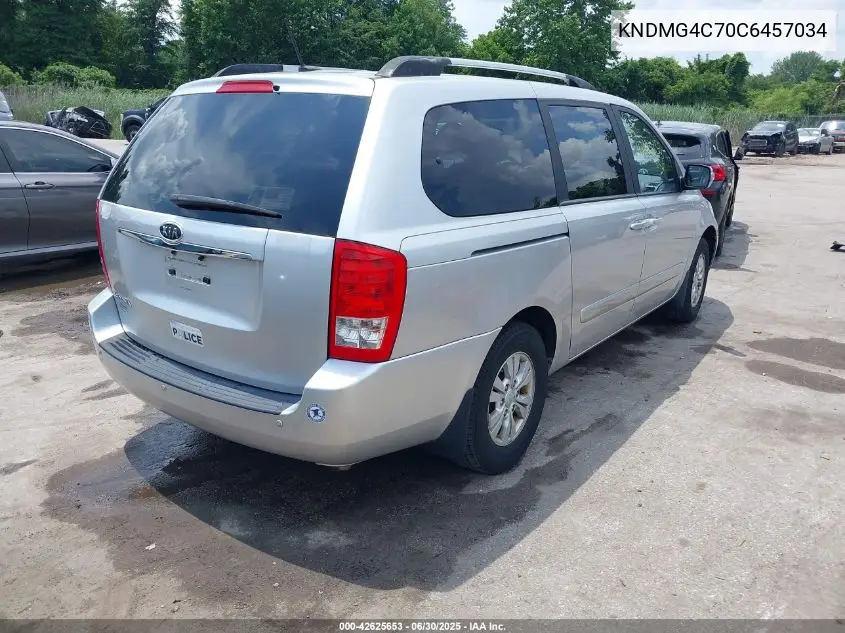2012 Kia Sedona Lx VIN: KNDMG4C70C6457034 Lot: 42625653