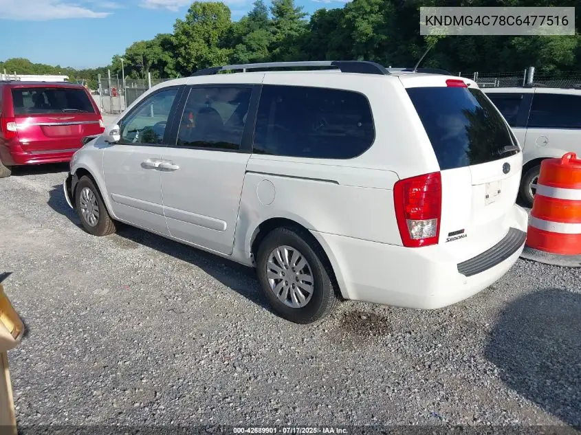 2012 Kia Sedona Lx VIN: KNDMG4C78C6477516 Lot: 42689901